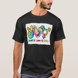 Accept Love Pride Transgender Tie Dye Lgbt Pride M T-Shirt