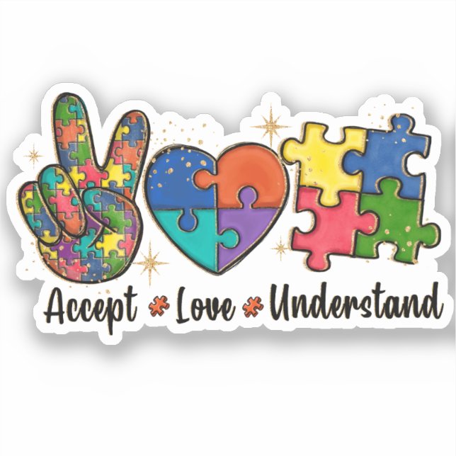 Accept, Love, Understand Autism Awareness (Front)