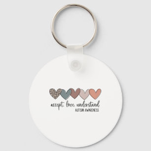 Accept Love Understand Autism Awareness  Key Ring