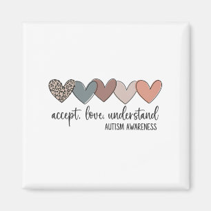Accept Love Understand Autism Awareness  Magnet