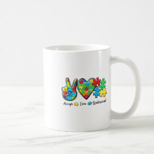 Accept Love Understand Autism Awareness Men Women  Coffee Mug