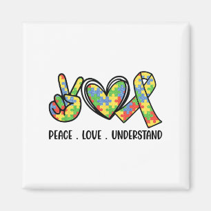 Accept Love Understand Autism Awareness Men Women  Magnet