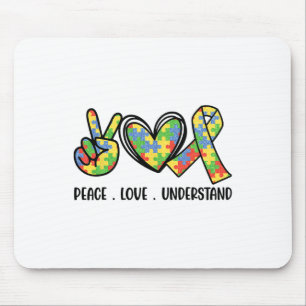 Accept Love Understand Autism Awareness Men Women Mouse Pad