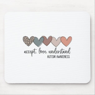 Accept Love Understand Autism Awareness Mouse Pad