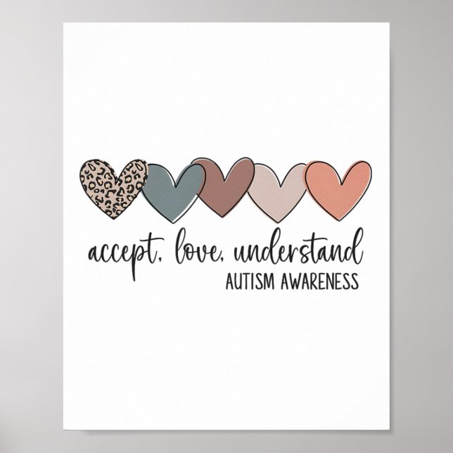 Accept Love Understand Autism Awareness  Poster (Front)