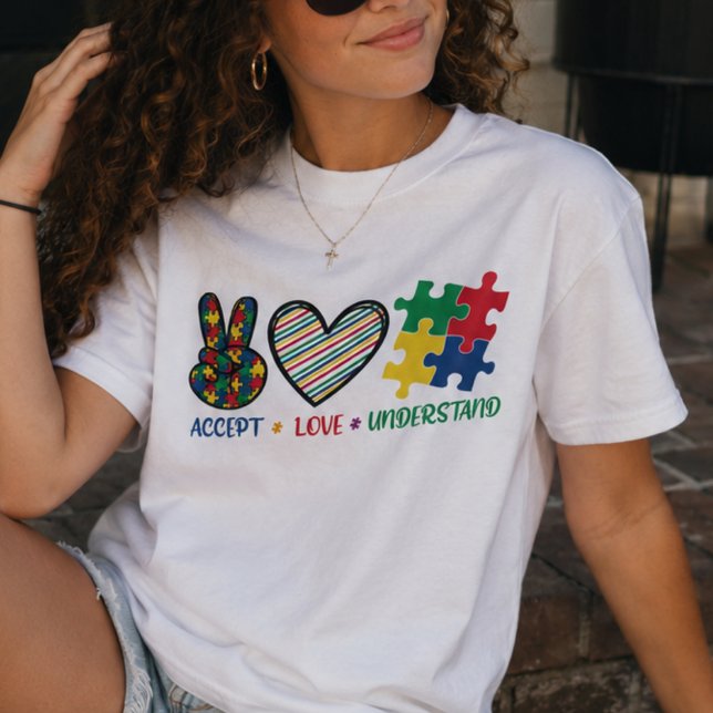 Accept Love Understand, Autism Awareness T-Shirt (Creator Uploaded)