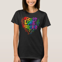 Accept Love Understand Autism Rainbow Drip Heart