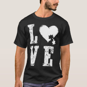 Accept Love Understand Autism Support Funny Autism T-Shirt