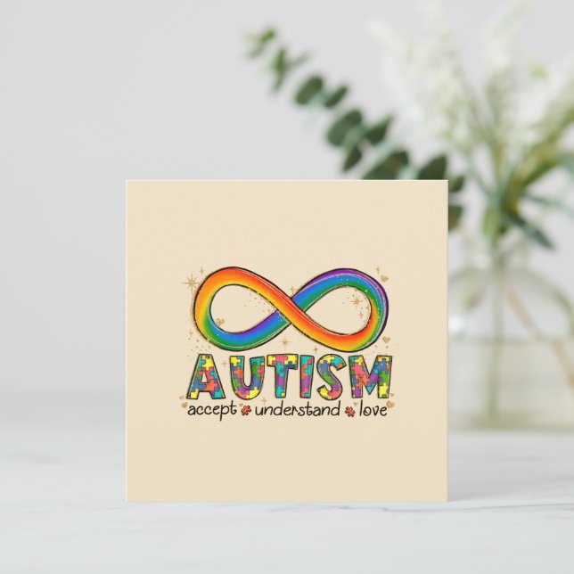 Accept Love Understand - Infinity Autism Awareness (Standing Front)