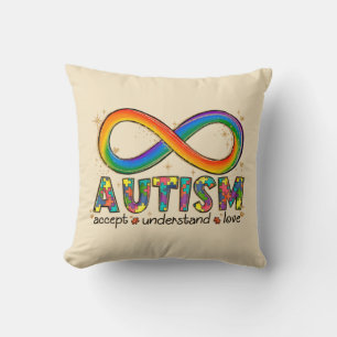 Accept Love Understand - Infinity Autism Awareness Cushion