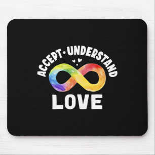 Accept Understand Love Autism Awareness Asd Mouse Pad