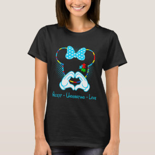 Accept Understand Love Autism Awareness - Mouse Au T-Shirt