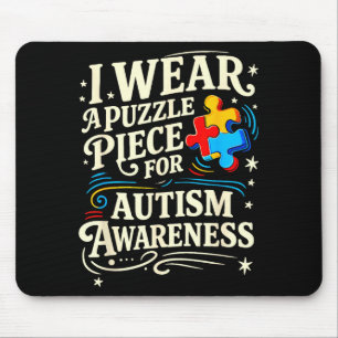 Accept understand love autism awareness mouse pad