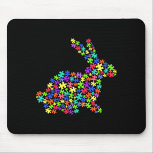 Accept Understand Love Bunny Autism Awareness East Mouse Pad