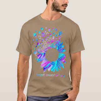 Accept Understand Love Sunflower Autism Awareness  T-Shirt