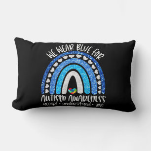 Accept Understand Love - We Wear Blue for Autism A Lumbar Cushion