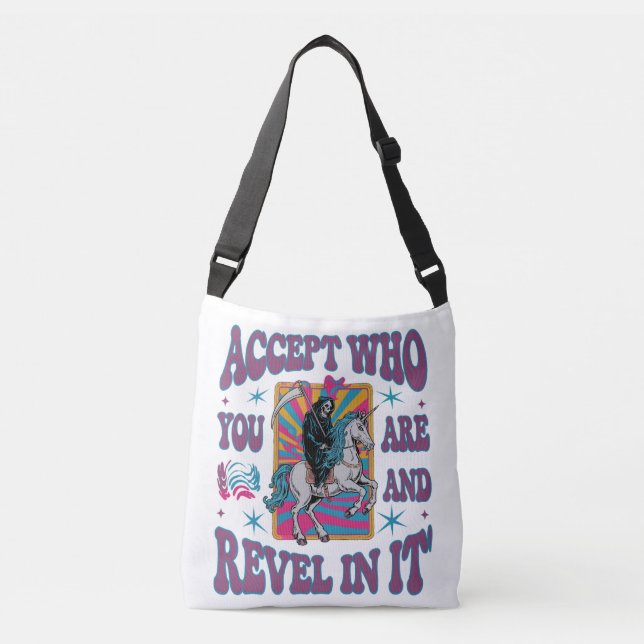 Accept Who You Are Crossbody Bag (Front)