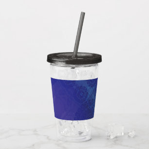 Acceptance   Blue Indigo Violet Boho Medallions Acrylic Tumbler