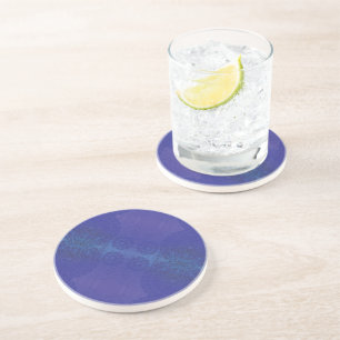 Acceptance   Blue Indigo Violet Boho Medallions Coaster