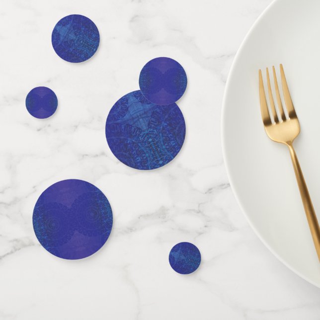 Acceptance | Blue Indigo Violet Boho Medallions Confetti (Group)
