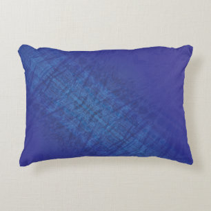 Acceptance   Blue Indigo Violet Shibori Pattern Decorative Cushion