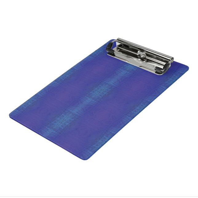 Acceptance | Blue Indigo Violet Shibori Pattern Mini Clipboard (Angled3)