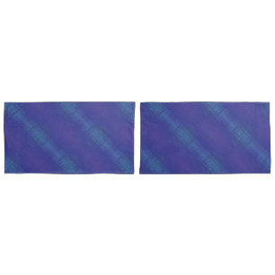 Acceptance   Blue Indigo Violet Shibori Pattern Pillowcase