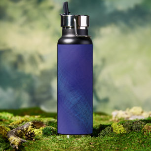 Acceptance   Blue Indigo Violet Shibori Pattern Water Bottle