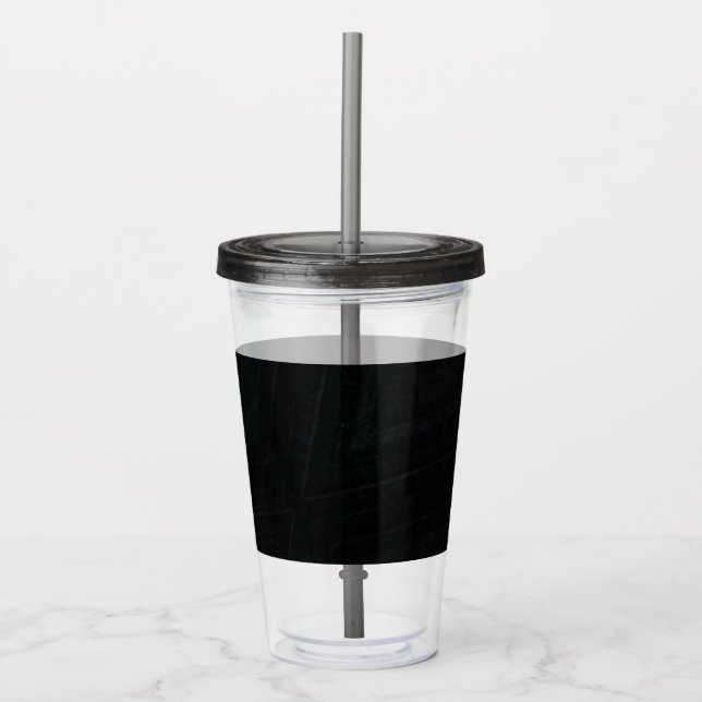 Acceptance | Dark Abstract Texture Acrylic Tumbler (Front)