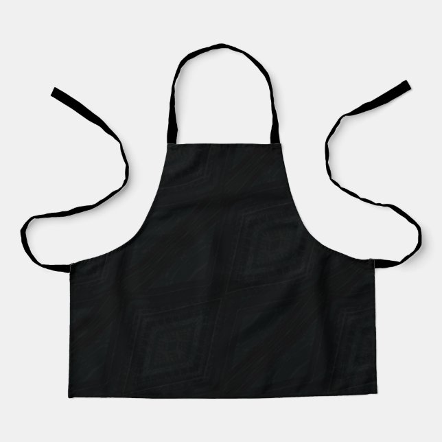 Acceptance | Dark Abstract Texture Apron (Front)