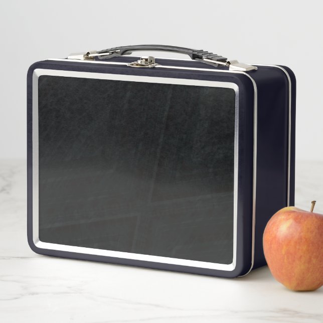 Acceptance | Dark Abstract Texture Metal Lunch Box (In Situ)