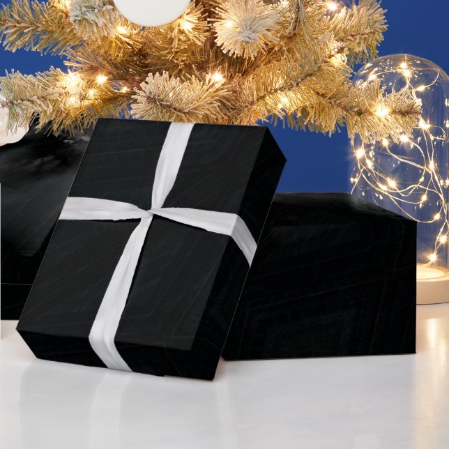 Acceptance | Dark Abstract Texture Wrapping Paper (Holidays)