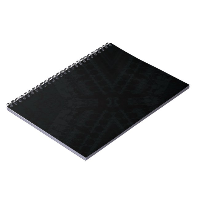 Acceptance | Dark Boho Texture Notebook (Left Side)