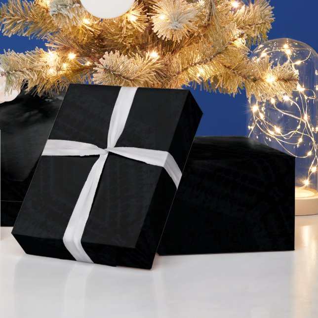 Acceptance | Dark Boho Texture Wrapping Paper (Holidays)