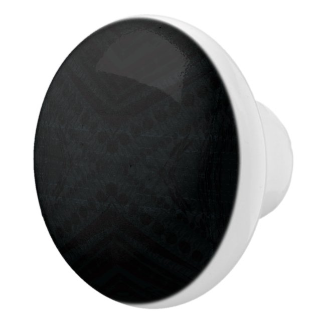 Acceptance | Dark Geometric Texture Ceramic Knob (Right)