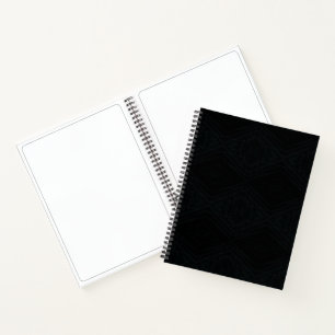 Acceptance   Dark Geometric Texture Notebook