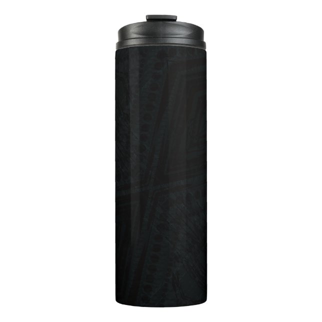 Acceptance | Dark Geometric Texture Thermal Tumbler (Front)