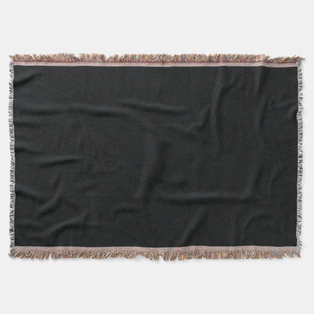 Acceptance | Dark Gothic Texture Throw Blanket (Front)