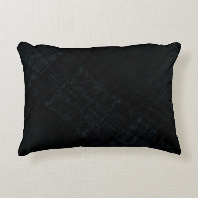 Acceptance | Dark Shibori Texture Decorative Cushion (Front)