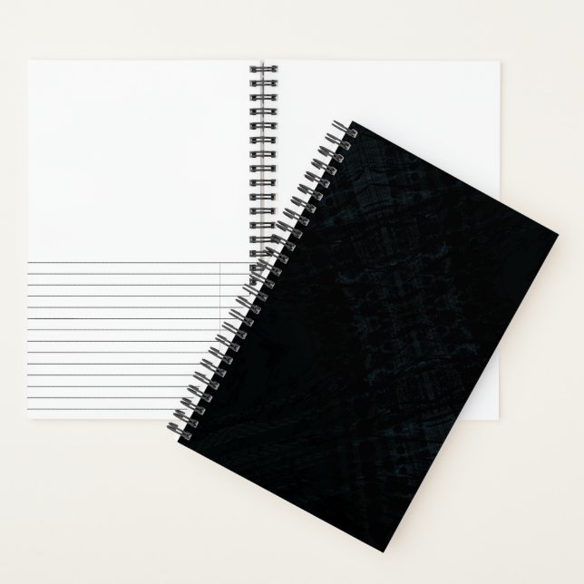 Acceptance | Dark Shibori Texture Notebook (Inside)