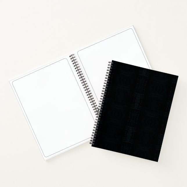 Acceptance | Dark Shibori Texture Notebook (Inside)
