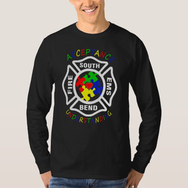 Acceptance Fire South Ems Bend Understanding Puzzl T-Shirt (Front)