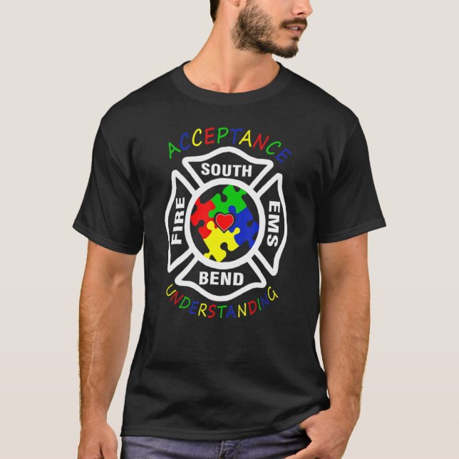 Acceptance Fire South Ems Bend Understanding Puzzl T-Shirt (Front)