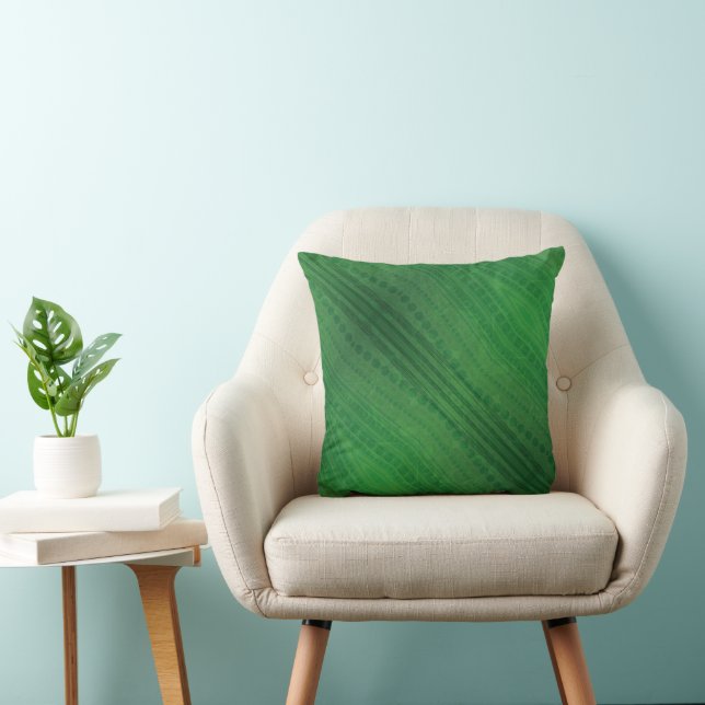 Acceptance | Green Eclectic Boho Pattern Cushion (Chair)