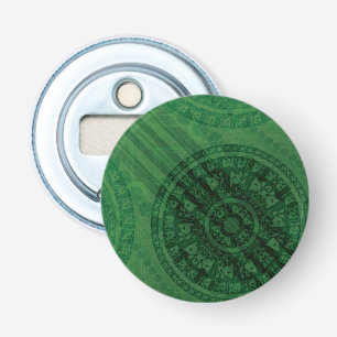 Acceptance Green Meditation Medallions Bottle Opener