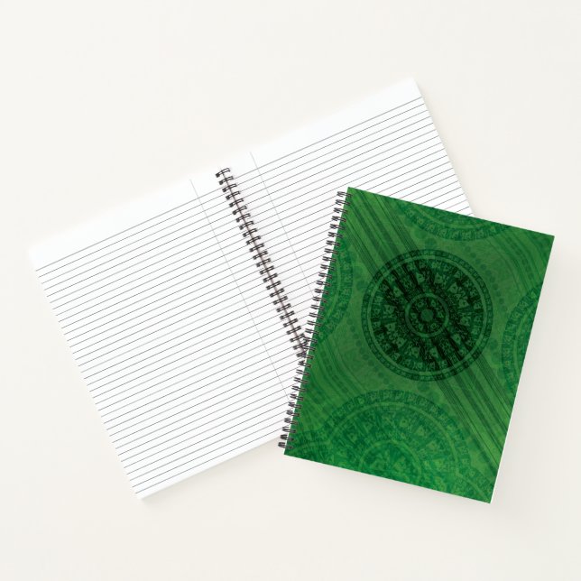 Acceptance | Green Meditation Medallions Notebook (Inside)