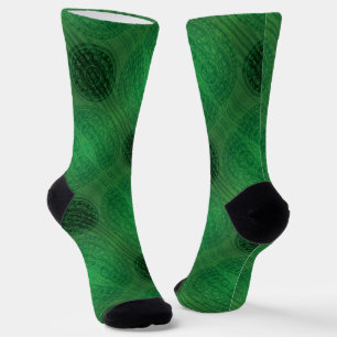 Acceptance   Green Meditation Medallions Socks