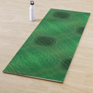 Acceptance   Green Meditation Medallions Yoga Mat