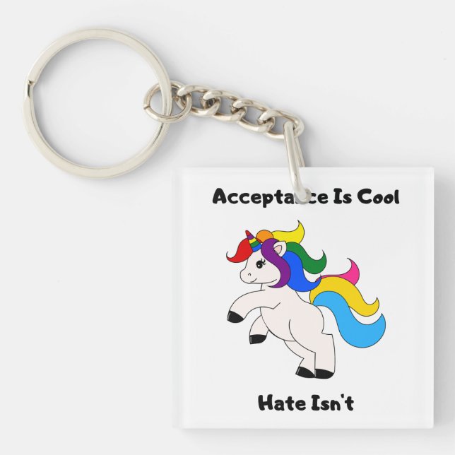 Acceptance Is Cool Key Ring (Front)