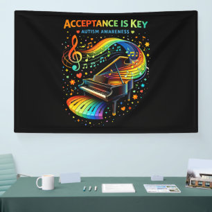 Acceptance Is Key Autism Awareness Banner